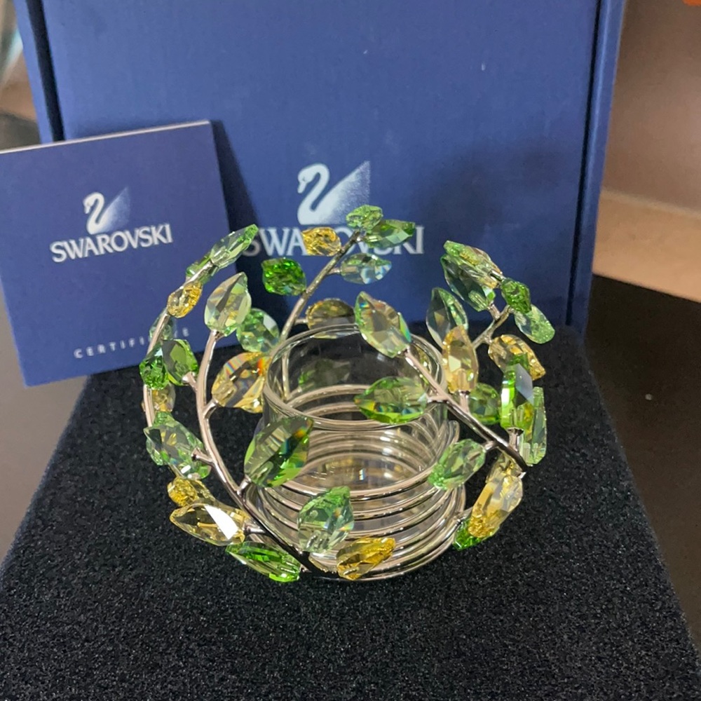 Crystal tea candle stand